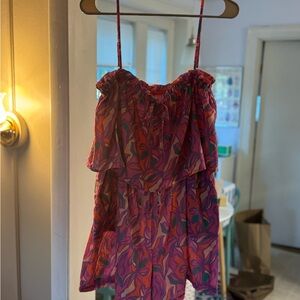 Pink Lily Multicolor Ruffled Dress